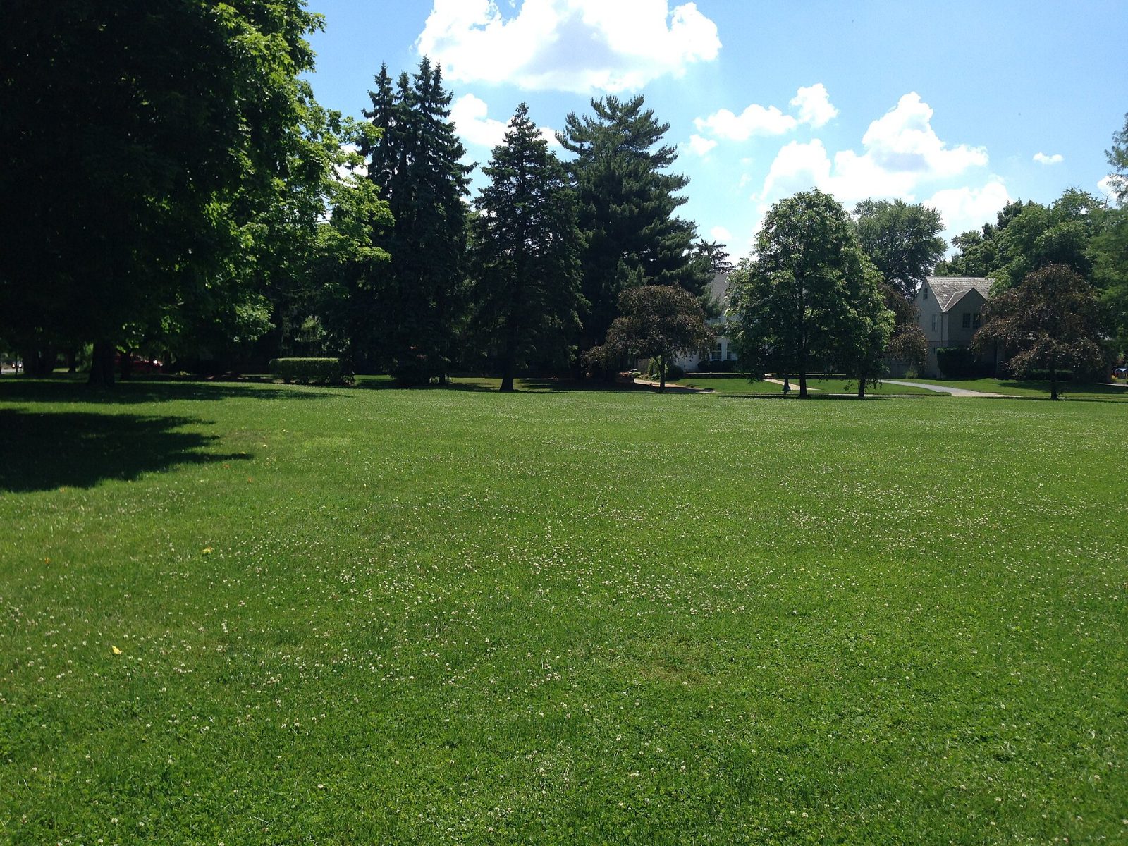A tree-lined park in Upper Arlington, Ohio